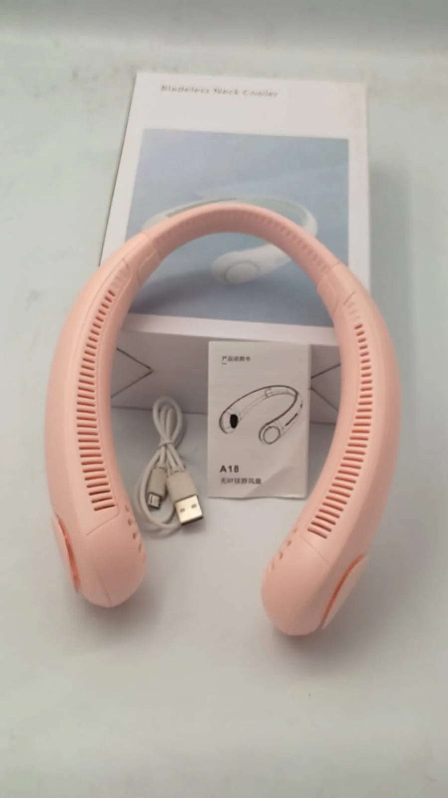 USB Rechargeable Neck Fan | 3 Modes Fan Speed